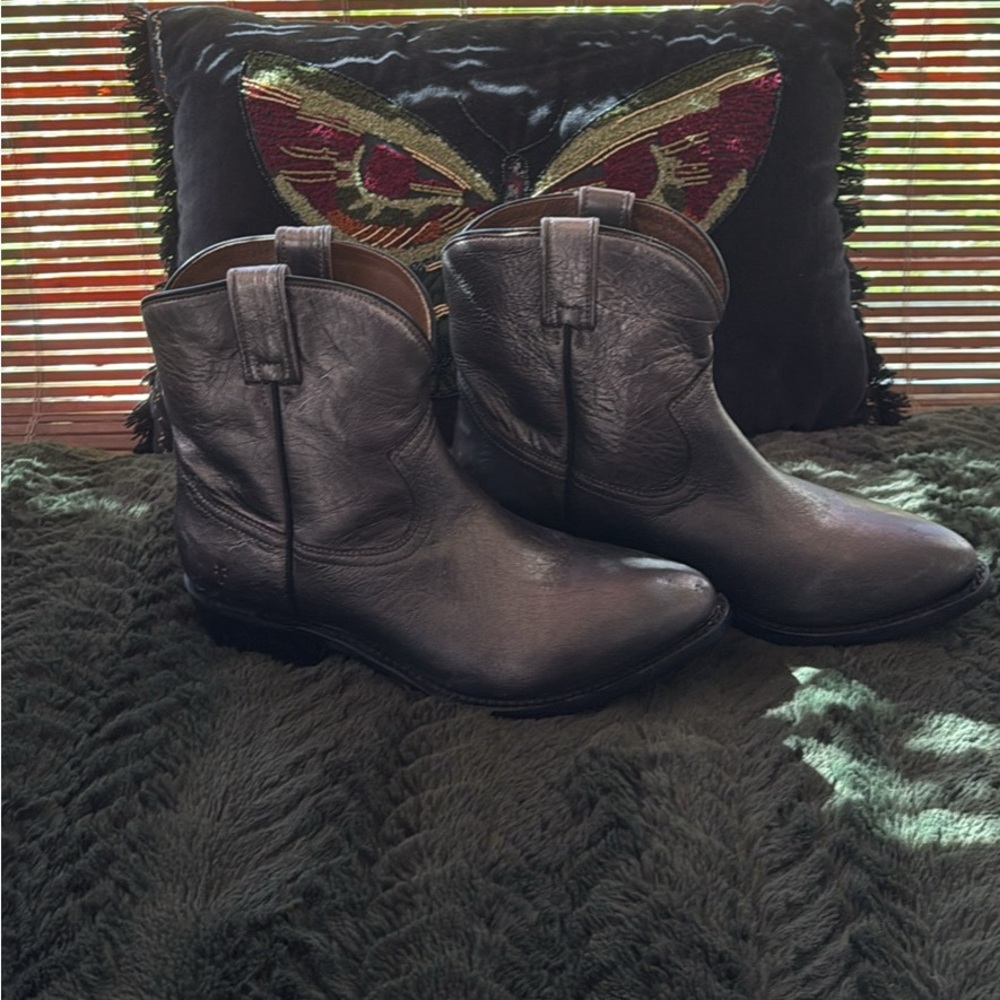 Frye Women's Ankle Boots in Dark Pewter